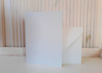 10 Doppelkarten stahlgrau B6 - 210 g/m² mit Kuverts 120 g/m²