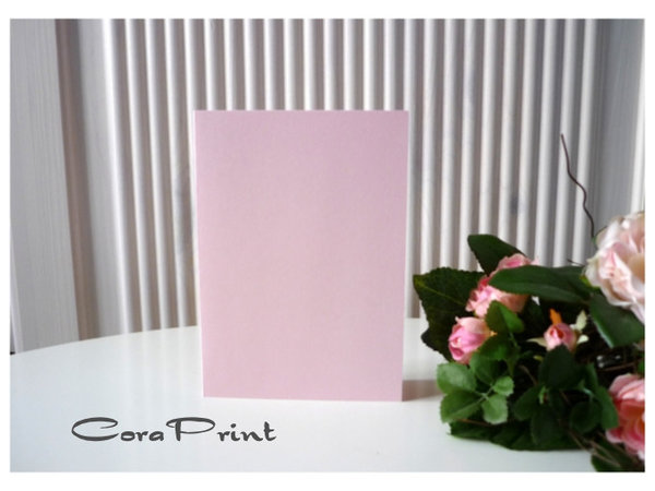 10 Doppelkarten A6 rosa 230 g/m²