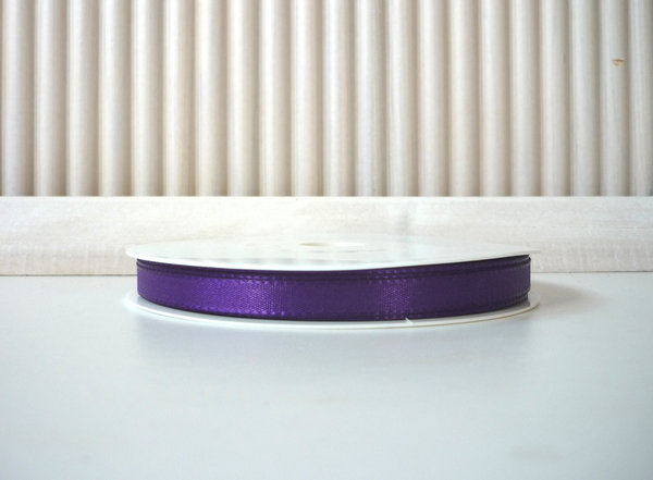 5 Meter Schleifenband - Taftband 8 mm lila