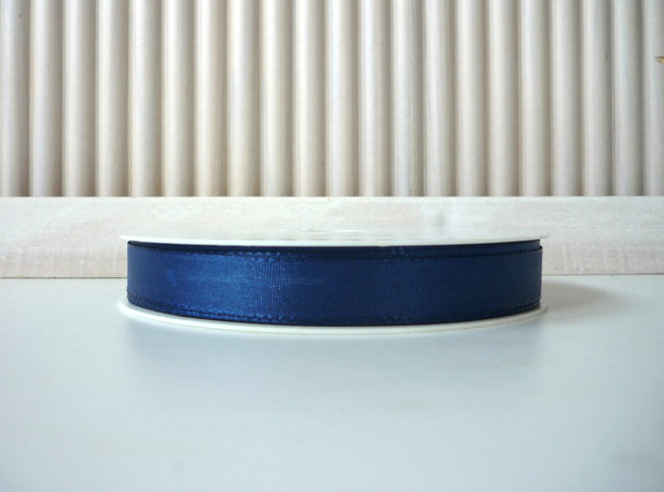 5 Meter Schleifenband - Taftband - Basisband 15 mm dunkelblau