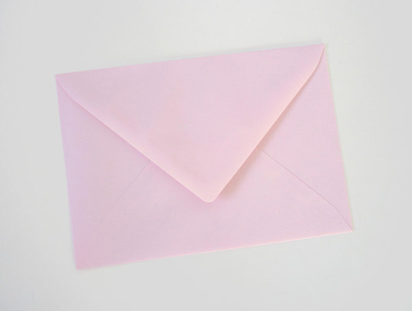 10 Briefumschläge Kuverts B6 rosa 120 g/m²