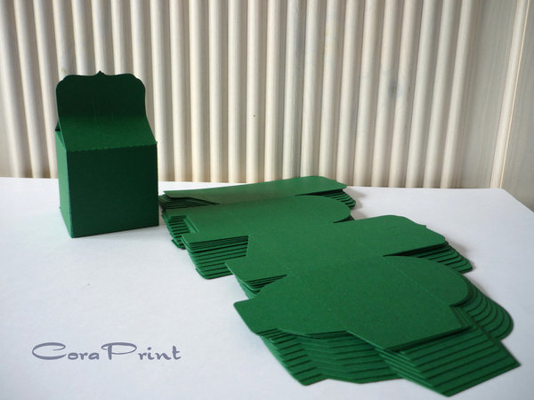Geschenkschachtel - Box - Gastgeschenke grün 5 Stück