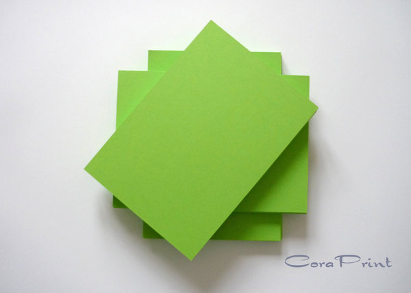 Bastelkarten A6 grün - 148 x 105 mm