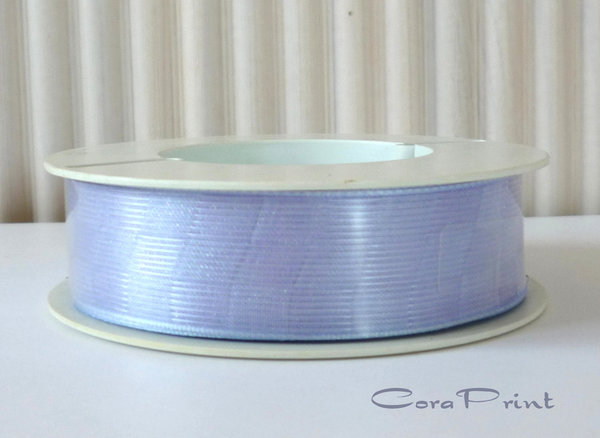2 Meter Schleifenband Elysee mit Drahtkante 25 mm flieder