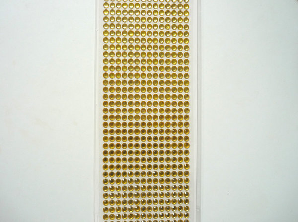 Schmucksteine selbstklebend 6 mm gold