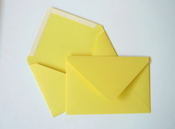 10 Briefumschläge C6 gelb 120 g/m²- SKV