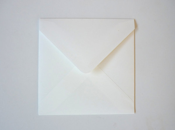 10 Briefumschläge quadratisch natur 100 g/m²