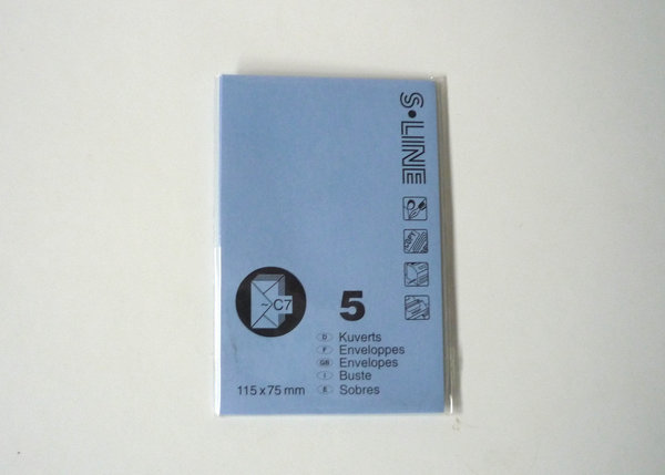 5 Miniumschläge blau 75 x 115 mm - Artoz