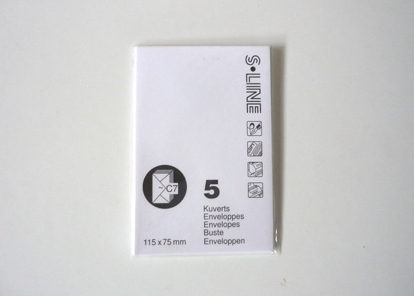 5 Miniumschläge weiß 75 x 115 mm - Artoz